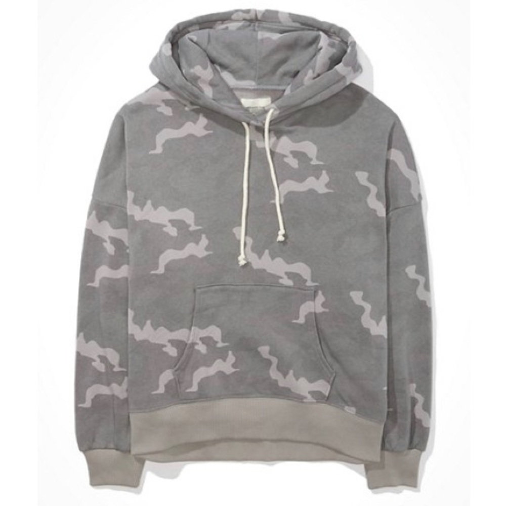 NWT American Eagle Oversized Camouflage Sweatshirt - Picture 2 of 7
